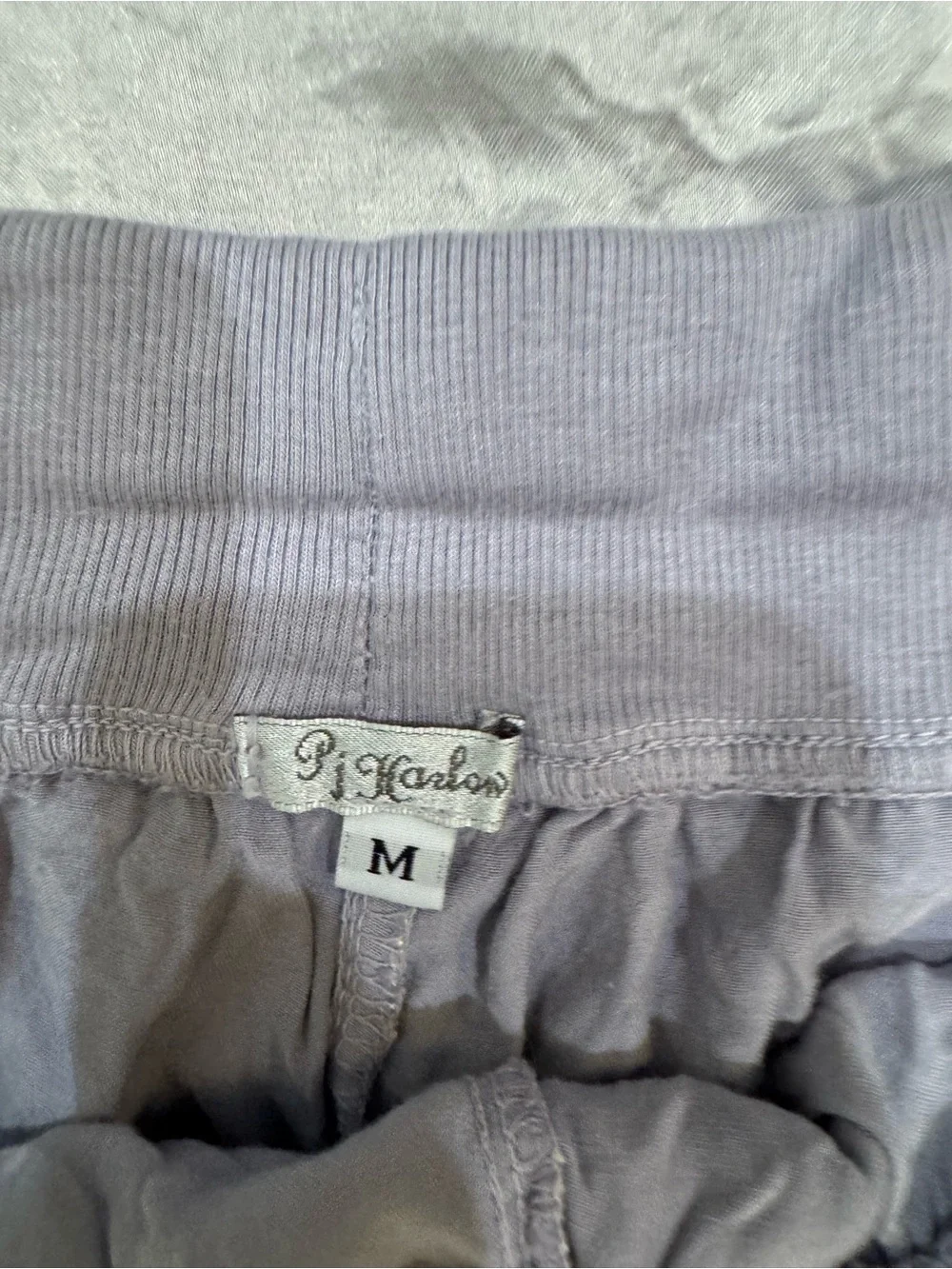 Women's Lightweight Satin Pajama Set - Light Lavender